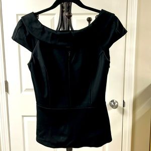 White House Black Market off-the-shoulder lined top.